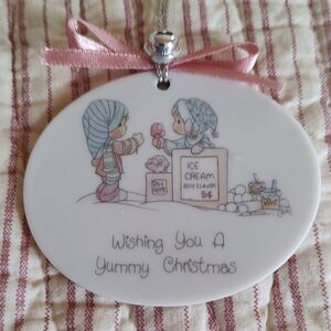 Christmas Ornament with Ice Cream Design